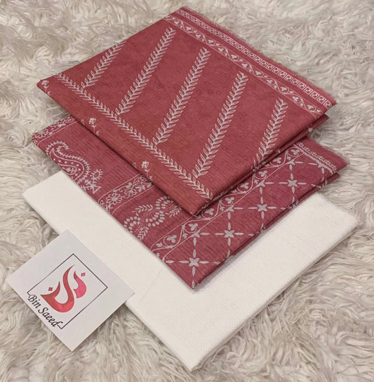BIN SAEED 3PC PRINTED LAWN (ORIGINAL)