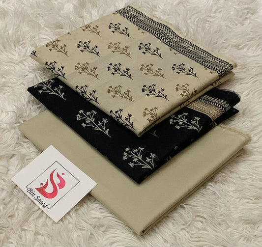BIN SAEED 3PC PRINTED LAWN (ORIGINAL)