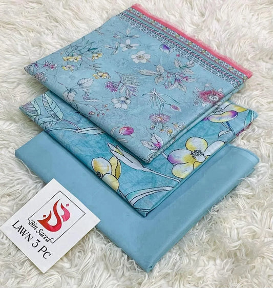 BIN SAEED 3PC PRINTED LAWN (ORIGINAL)