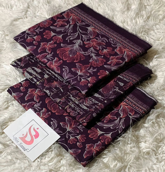 BIN SAEED 3PC PRINTED LAWN (ORIGINAL)